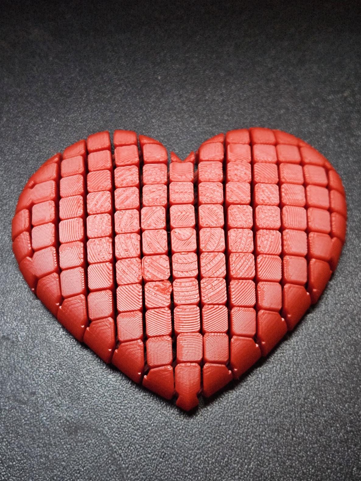 Floppy Heart Fidget Toy, Stress Relief Toy, Valentine's Day Gift, Birthday Fidget, Mothers Day Gift, Sensory Toy, Desk Toy, 3D Printed
