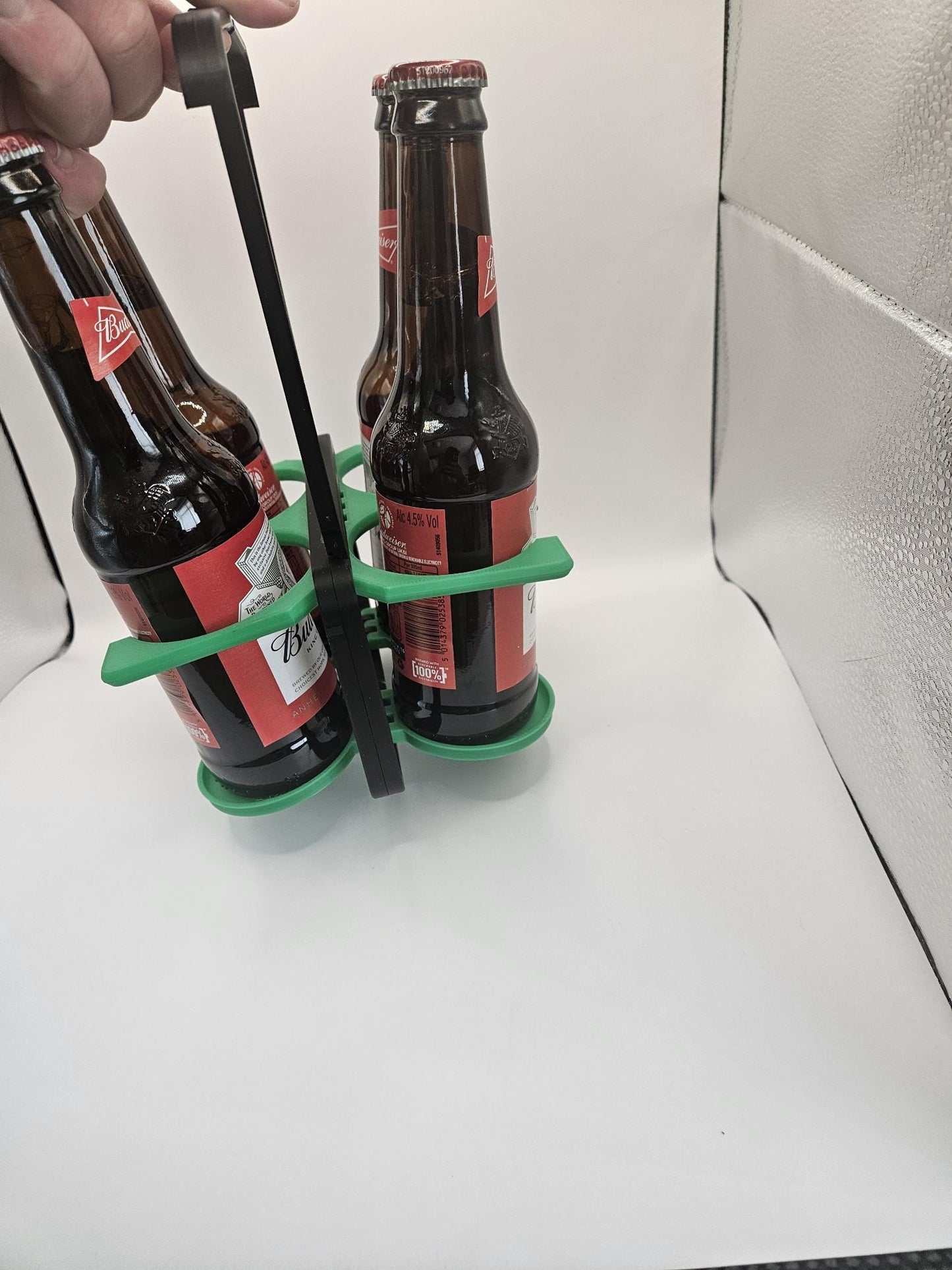 Portable Beer Caddy - Holds upto 4 beer bottles, Perfect Gift for Him, Wedding Gift, St Patricks Day Gift, Birthday Gift