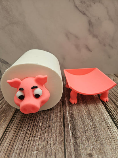 Piggy Toilet Roll Holders
