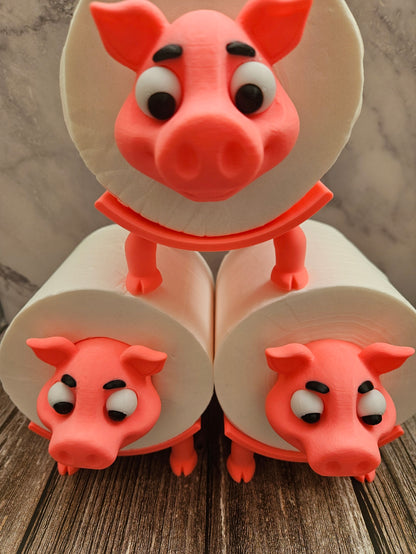 Piggy Toilet Roll Holders