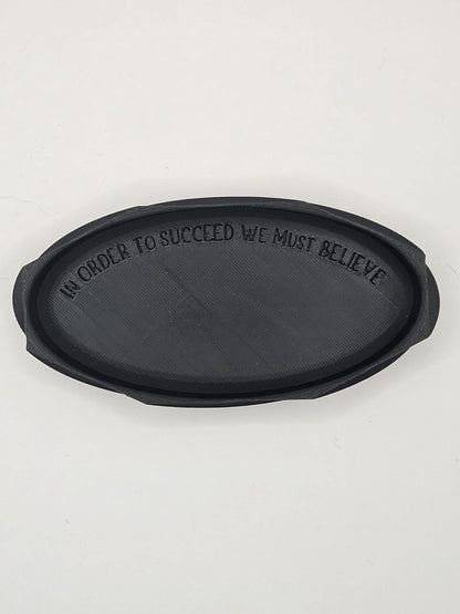 Stylish Art Deco Change Tray with Belief-Boosting Quote – Thoughtful Gift for Friends and Family