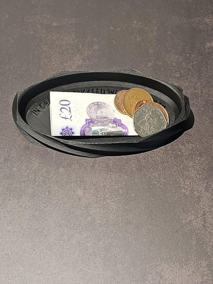 Stylish Art Deco Change Tray with Belief-Boosting Quote – Thoughtful Gift for Friends and Family