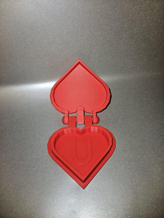 I Heart U Heart Trinket Box – Unique 3D Printed Keepsake for Valentine's Day or Special Occasions