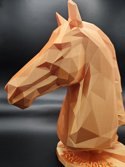 Personalised Geometric Low Poly Horse Head Headphone Stand – Custom Gift