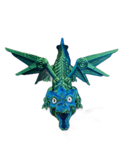 Stunning Iron Sentinel 3D Dragon – 3D Printed, Articulated, and Eco-Friendly Décor for Imaginative Spaces
