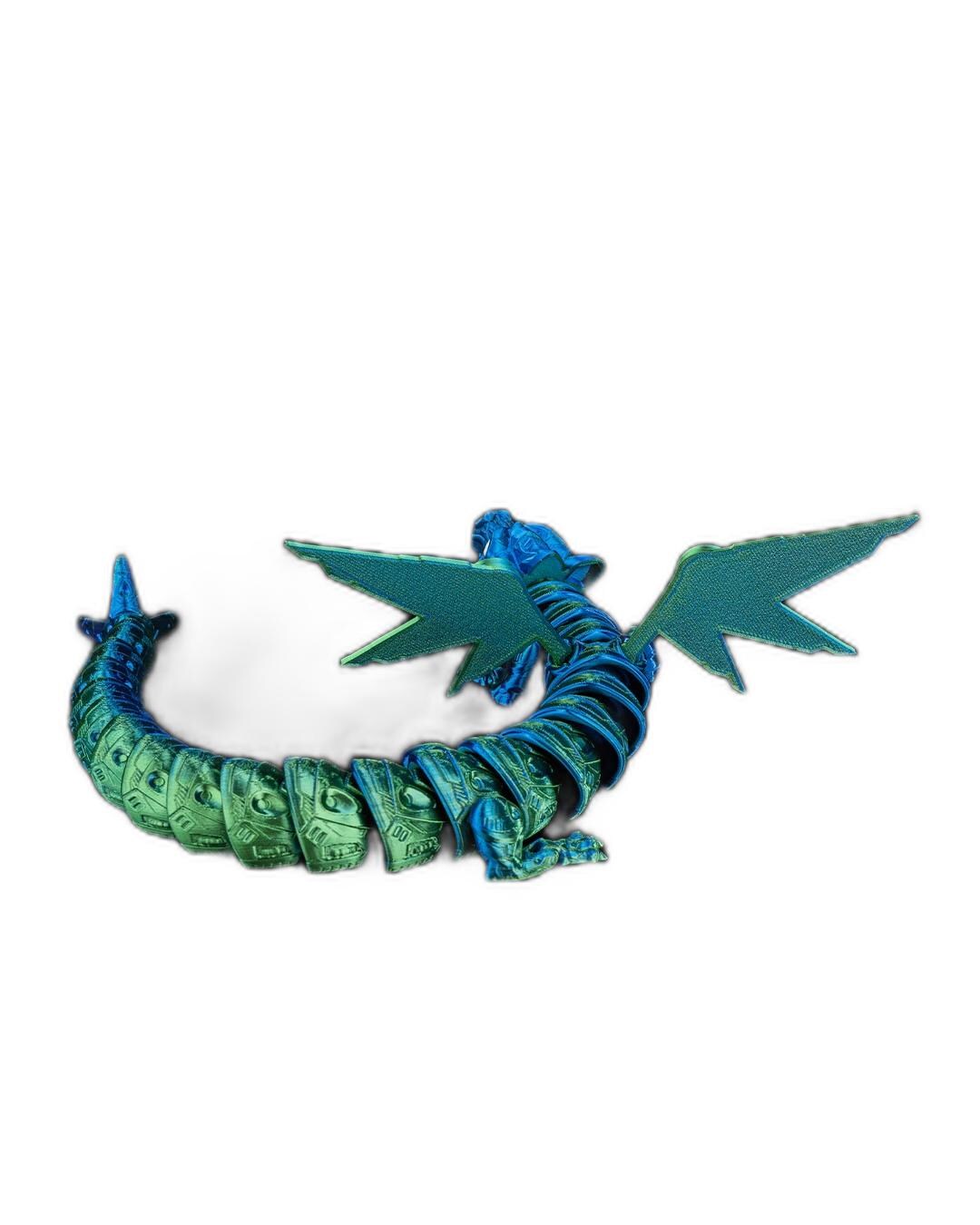 Stunning Iron Sentinel 3D Dragon – 3D Printed, Articulated, and Eco-Friendly Décor for Imaginative Spaces