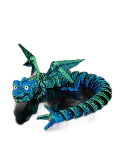 Stunning Iron Sentinel 3D Dragon – 3D Printed, Articulated, and Eco-Friendly Décor for Imaginative Spaces