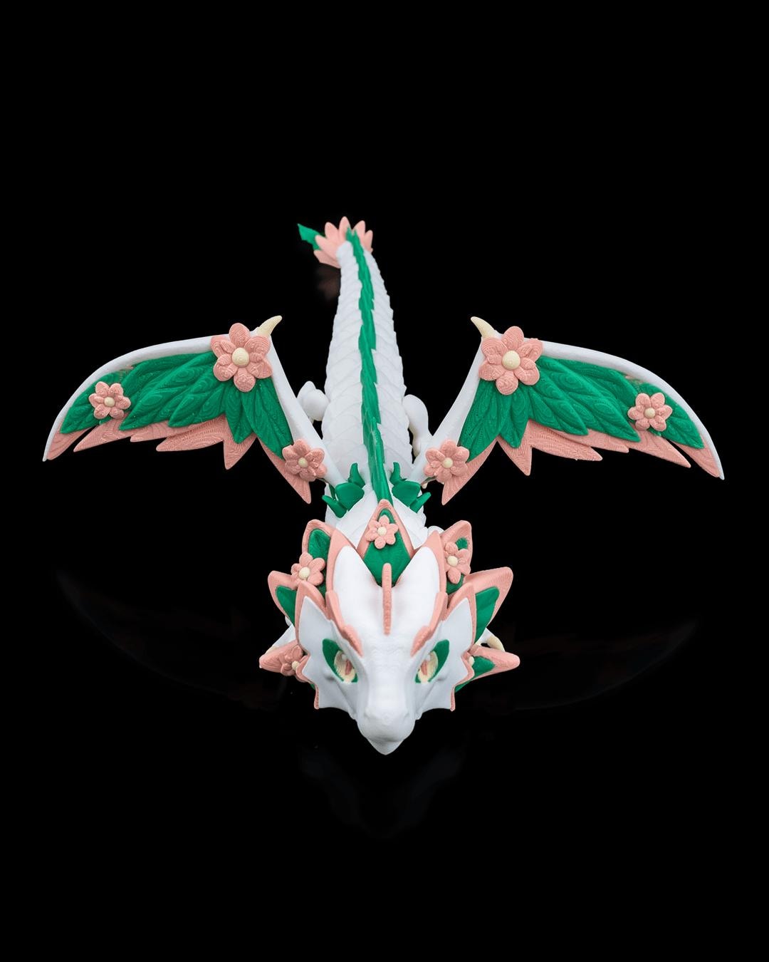 Enchanting Floral Empress Flexi Dragon – Versatile Eco-Art for Gifting and Home Styling
