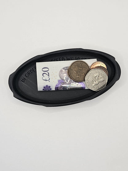 Stylish Art Deco Change Tray with Belief-Boosting Quote – Thoughtful Gift for Friends and Family