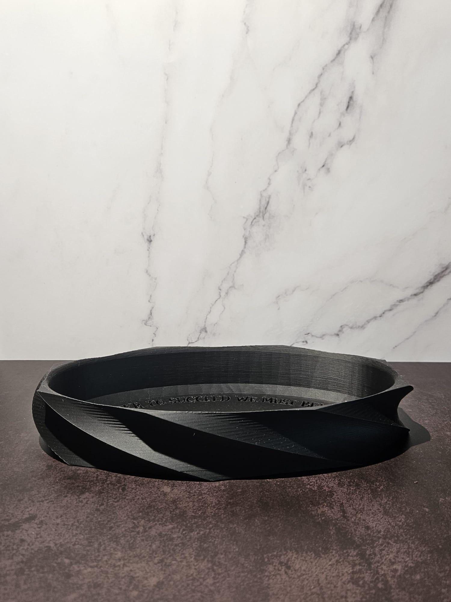 Stylish Art Deco Change Tray with Belief-Boosting Quote – Thoughtful Gift for Friends and Family