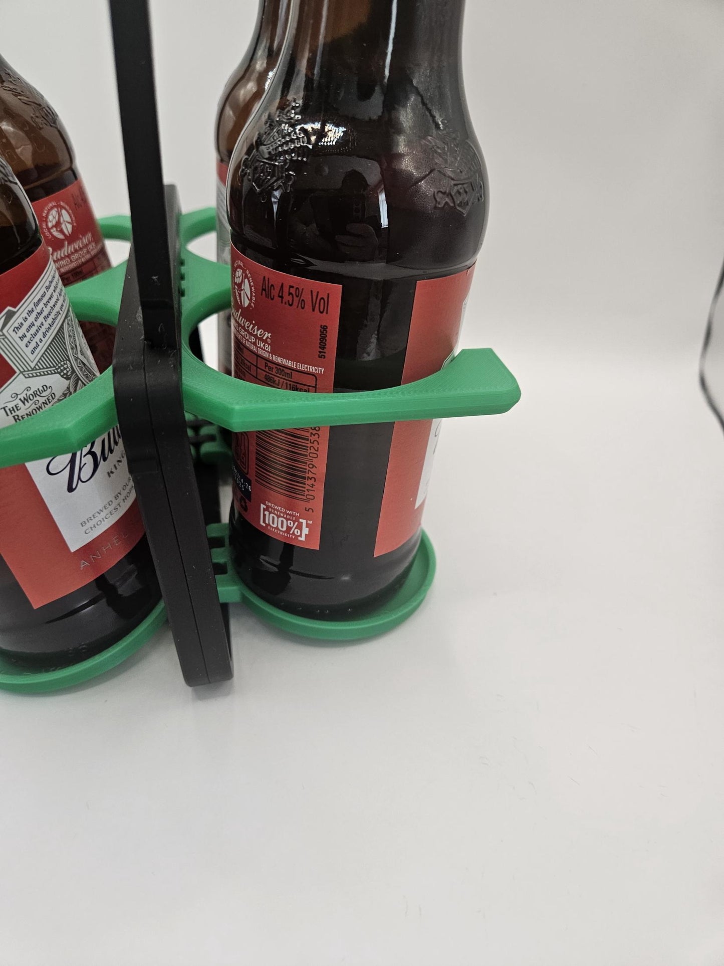 Portable Beer Caddy - Holds upto 4 beer bottles, Perfect Gift for Him, Wedding Gift, St Patricks Day Gift, Birthday Gift