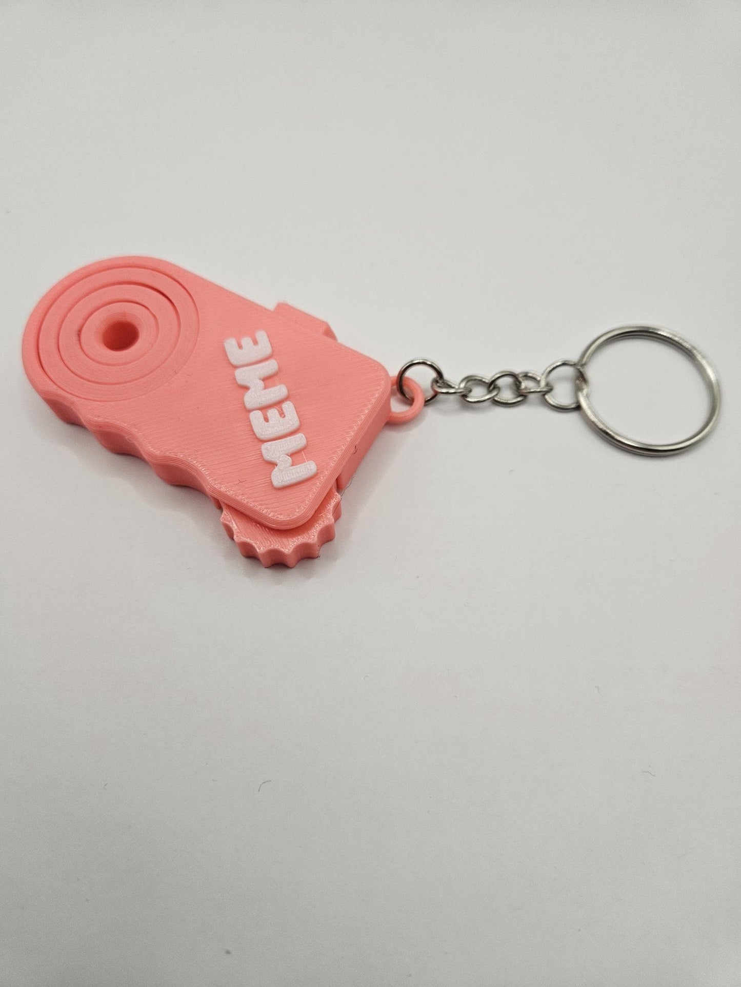 Personalised Clicker and Spinner Keyring, Stress Relief Toy, Birthday Fidget, Sensory Toy, Desk Toy, ADHD Fidget, 3D Printed