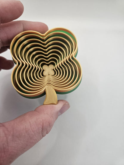 Four Leaf Clover Fidget, Stress Relief Toy, St Patricks Day Gift, Birthday Fidget, Mothers Day Gift, Sensory Toy, Desk Toy