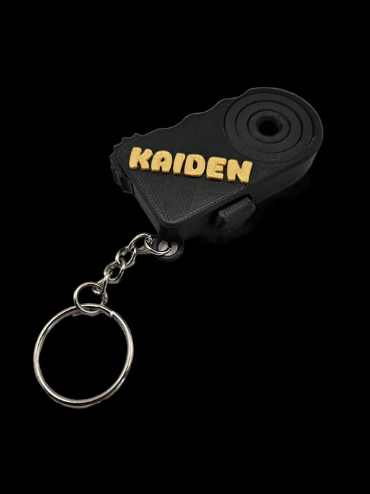 Personalised Clicker and Spinner Keyring, Stress Relief Toy, Birthday Fidget, Sensory Toy, Desk Toy, ADHD Fidget, 3D Printed