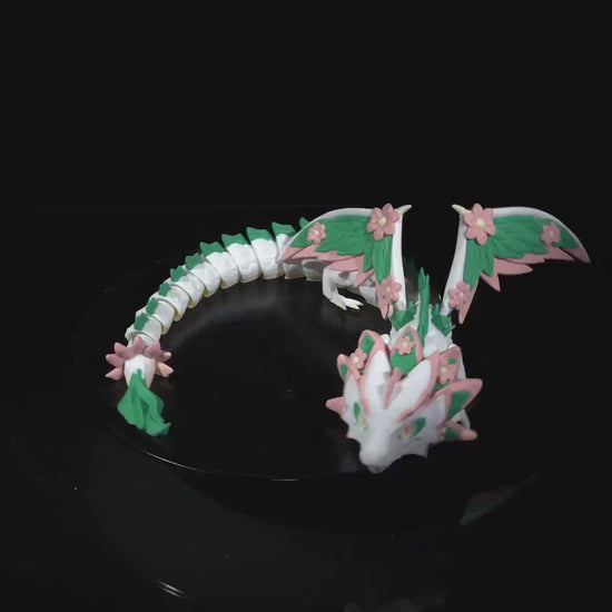Enchanting Floral Empress Flexi Dragon – Versatile Eco-Art for Gifting and Home Styling