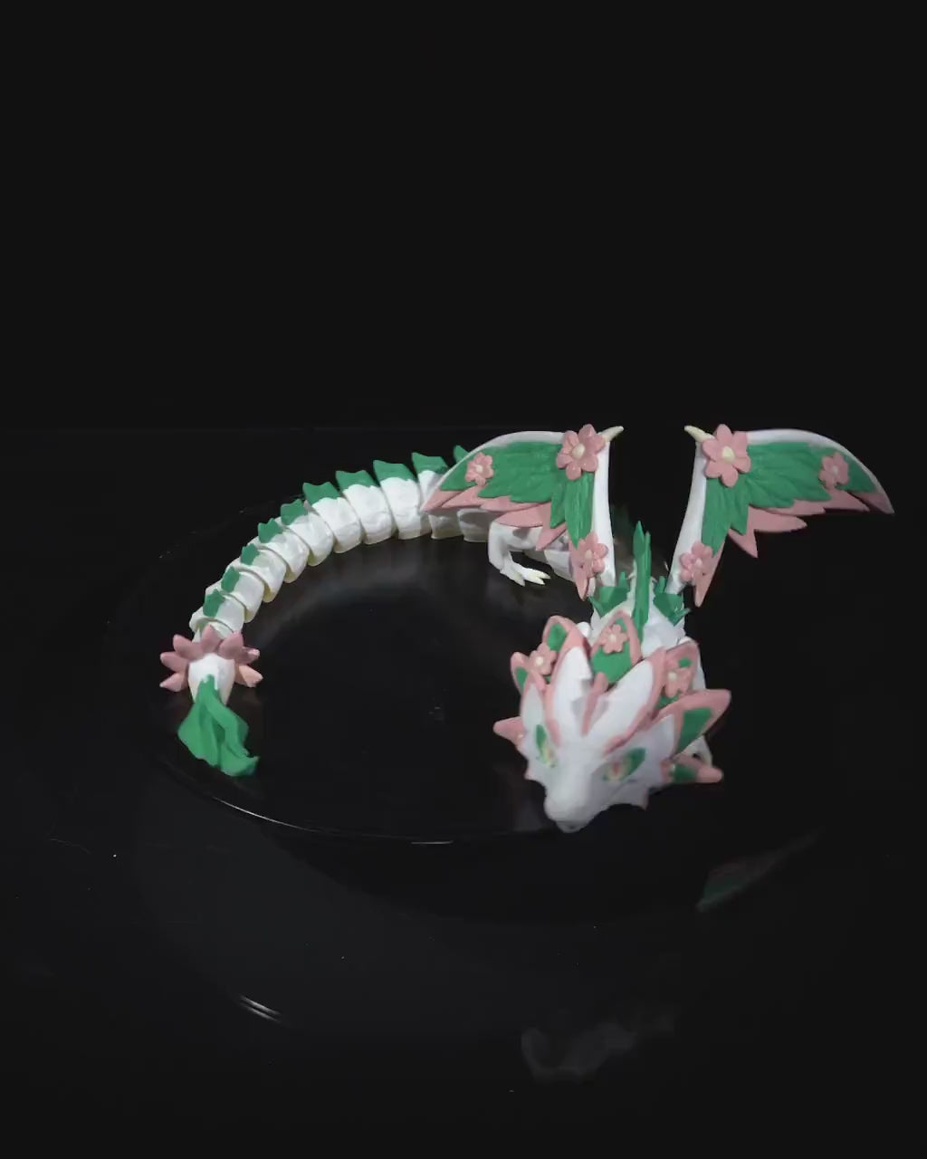 Enchanting Floral Empress Flexi Dragon – Versatile Eco-Art for Gifting and Home Styling