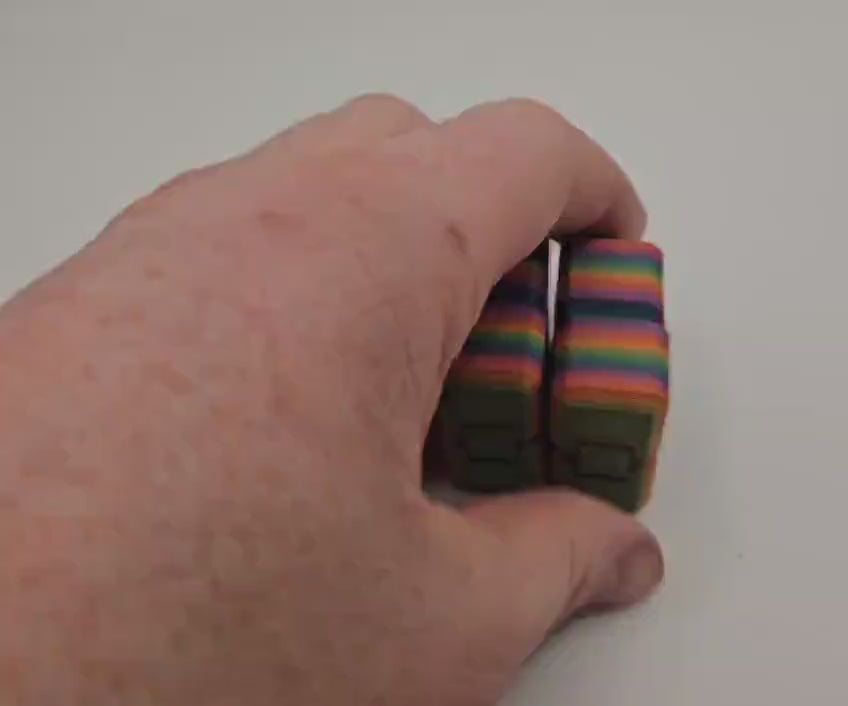 Infinite Cube, Stress Relief Toy, Birthday Fidget, Sensory Toy, Desk Toy, ADHD Fidget, 3D Printed