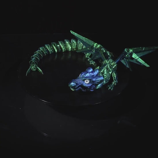 Stunning Iron Sentinel 3D Dragon – 3D Printed, Articulated, and Eco-Friendly Décor for Imaginative Spaces