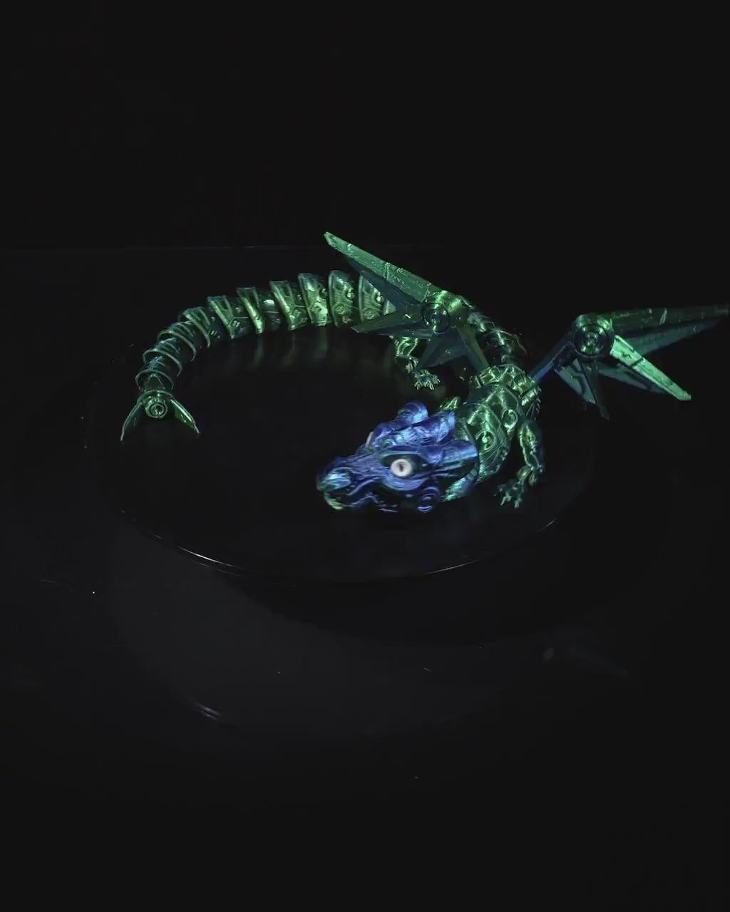 Stunning Iron Sentinel 3D Dragon – 3D Printed, Articulated, and Eco-Friendly Décor for Imaginative Spaces