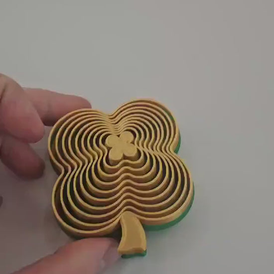 Four Leaf Clover Fidget, Stress Relief Toy, St Patricks Day Gift, Birthday Fidget, Mothers Day Gift, Sensory Toy, Desk Toy